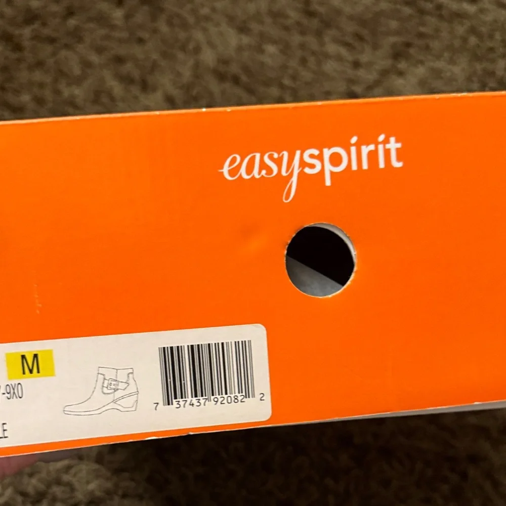 Easy Spirit Black Ankle Boots with Buckle Detail - Picture 7 of 7